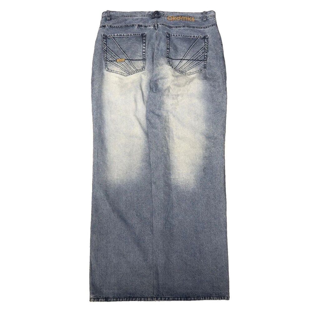 Vintage Akademiks Jeans Mens Size 42x34 Blue Baggy Wide Leg Y2K Skater Loose